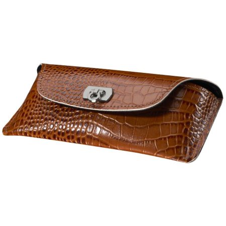 Etui na okulary Albinex Royal Case 90.069-1 skóra naturalna